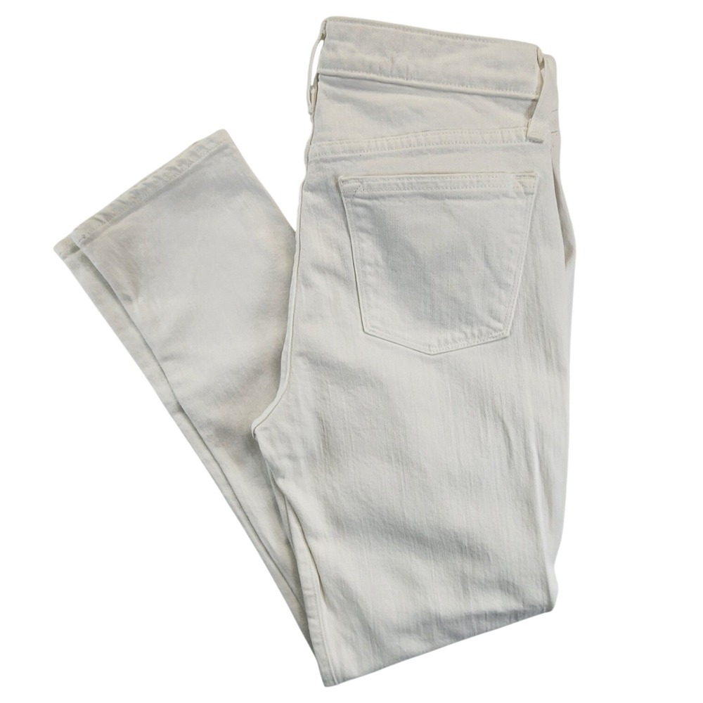J.Crew 28 Ivory Slim Broken-In Boyfriend Jeans Off White Denim Minimalist Preppy